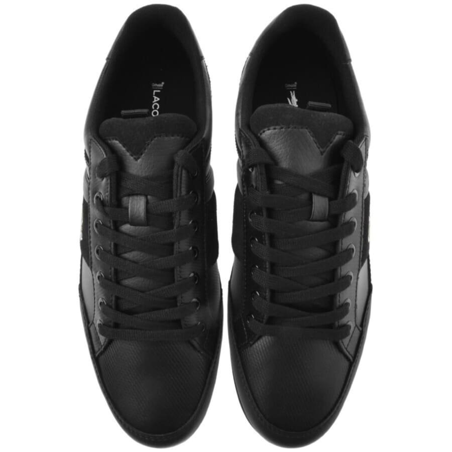 Lacoste chaymon trainers black on sale